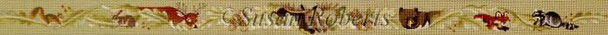 TTB172 Woodland Animals, belt #18 Mesh Susan Roberts Needlepoint 32" x 1 1/4"
