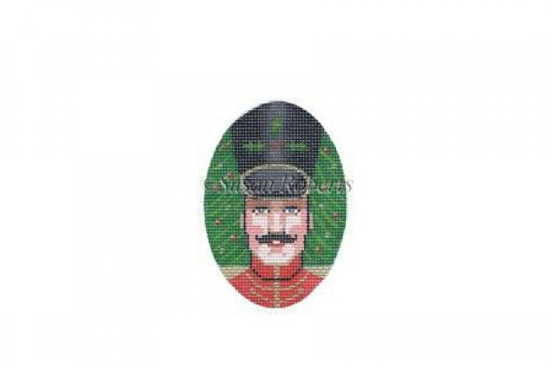 TTOR165-13 Soldier, ornament #13 Mesh Susan Roberts Needlepoint 3 1/2" x 5"
