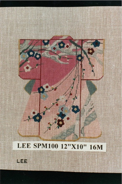 SPM100 Lee's Needle Arts Kimono  8in x 10in 16 Mesh Retired Inquire Of Availability in 16 or 18 Mesh