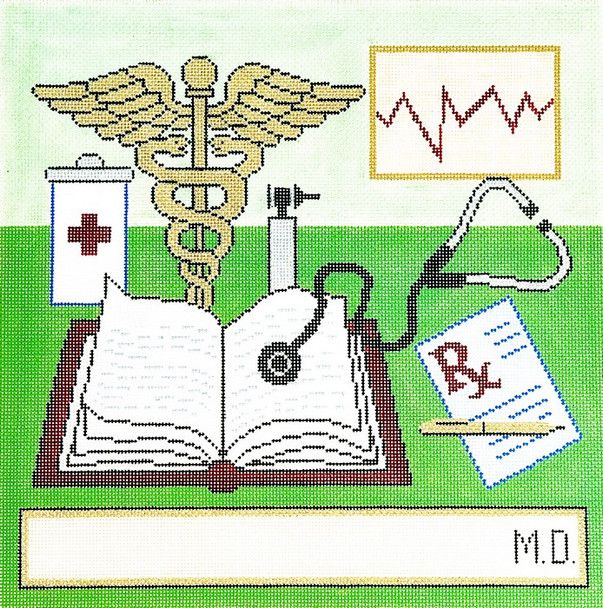 WH1292 Lee's Needle Arts Doctor Hand-painted canvas - 13 Mesh 14X14