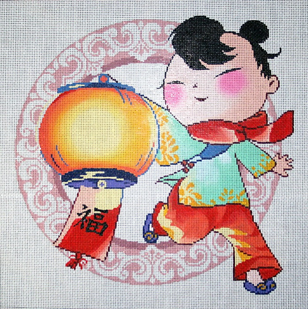 WH1335 Lee's Needle Arts Firecracker 3 Hand-Painted Canvas - 18 Mesh 2012 10in x 10in