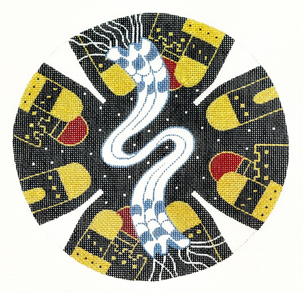 J122 Lee's Needle Arts Yarmulke 7.5in Round, 18m