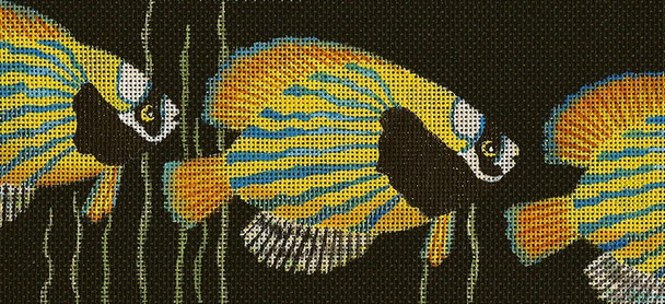 BB83 Lee's Needle Arts Something Fishy - Leigh Design Exclusive  Hand-painted canvas - 18 Mesh 2011 6in x 2.75in
