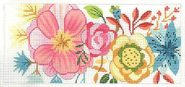 BB89 Lee's Needle Arts Garden Party  By Mia Whittemore  Hand-painted canvas - 18 Mesh 6in. X 2.75in.