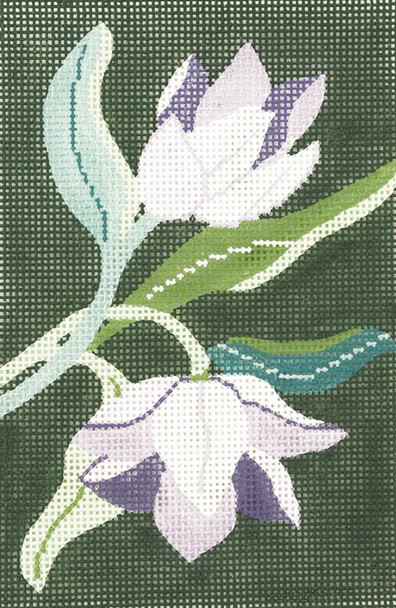 BC01 Lee's Needle Arts Tulip Hand-painted canvas - 18 Mesh 3.5in. x 5in.