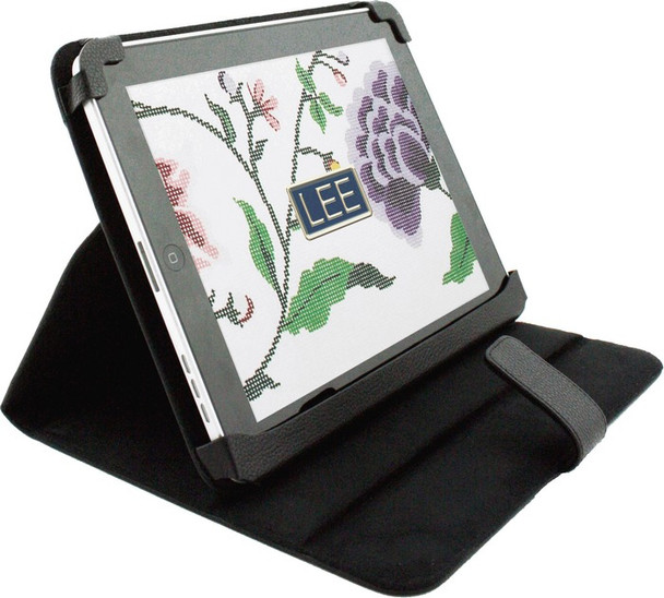 BAG62BK Lee's Needle Arts Ipad Cover - Black - 8"Wx10"Hx1"D