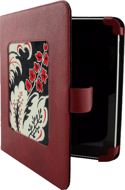 iPad Cover BAG62R Lee's Needle Arts Leather Red
