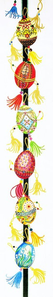 WH1240SKU Lee's Needle Arts Faberge Egg # 2 Hand-Painted Canvas 6in x 44in, 18m