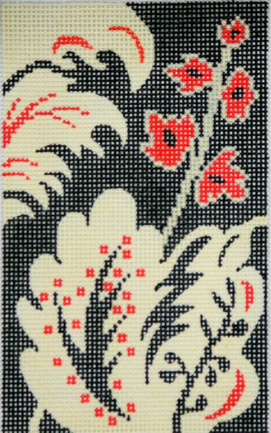 BD95 Lee's Needle Arts Floral Pattern Hand-painted canvas 18 Mesh 2012 5.25in x 3.25in