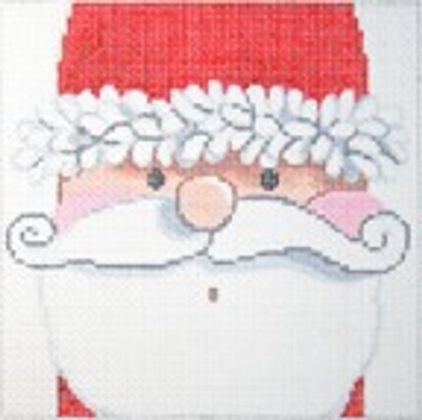 WH1351SKU Lee's Needle Arts Santa #1 on white background, 5x5, 18M