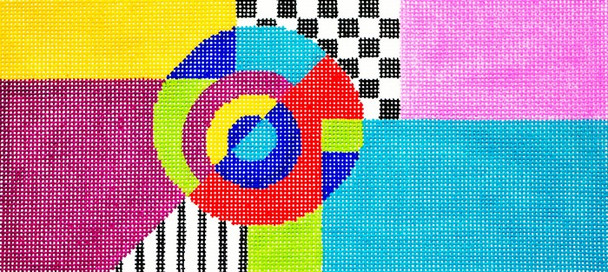 BR41 Geometric  Lee's Needle Arts 18 Mesh 8.25in. X 4in.