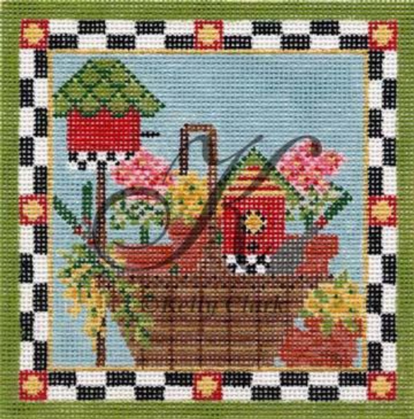 Basket KWP06 June Gardening 4.6 x 4.6 18 Mesh KELLY CLARK STUDIO, LLC