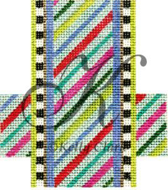 KCCX4-18 Light Candy Stripes 3.5"w x 4"h 18 Mesh KELLY CLARK STUDIO, LLC