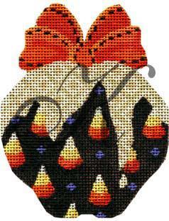 Candy KCN1701 Hallowed Candy Corn 3.15"w x 4.25"h 18 Mesh KELLY CLARK STUDIO, LLC