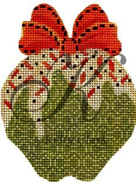 KCN1703 Granny Smith Sprinkled 3.75"w x 4.25"h 18 Mesh KELLY CLARK STUDIO, LLC