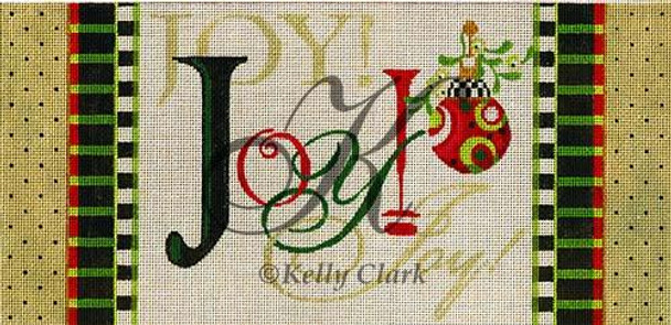 KCA9015 JOY, Joy, joy Bolster 12.5"w x 6"h 18 Mesh KELLY CLARK STUDIO, LLC