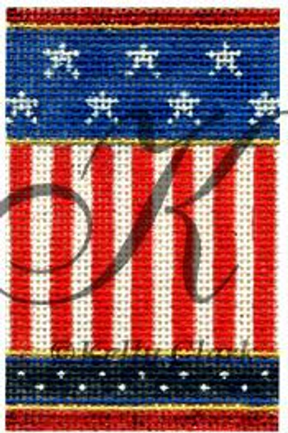 Patriotic Collection KCNFC1 Classic Stripes Firecracker! 2.25"w x 3.5"h 18 Mesh KELLY CLARK STUDIO, LLC