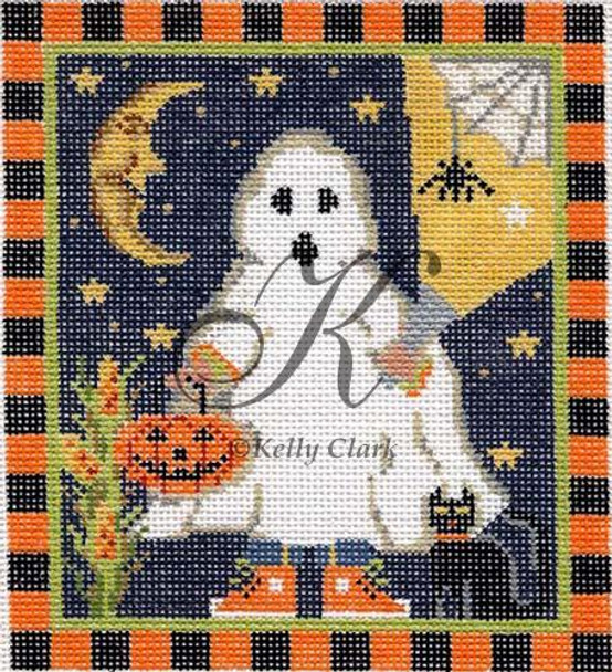 KCN95-18 The Ghostly Treater 5"2 x 5.75"h 18 Mesh KELLY CLARK STUDIO, LLC