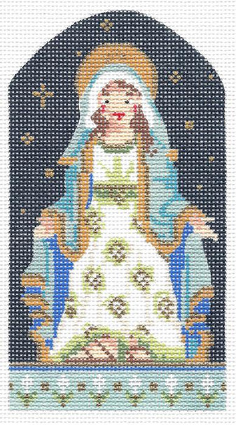 KAH24-18 The Virgin Mary 3”w x 5.75”h 18 Mesh KELLY CLARK STUDIO, LLC