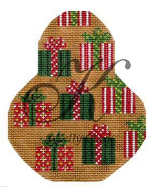 Pear KCN1415 Li'l Presents on Pear 3.5"w x 4.5"h 18 Mesh KELLY CLARK STUDIO, LLC