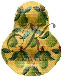 Pear KCN1402 Anjou Pears 3.5"w x 4.5"h 18 Mesh With Stitch Guide KELLY CLARK STUDIO, LLC