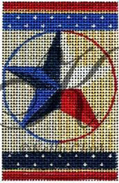 KCNFC12 Lone Star Firecracker! 2.25"w x 3.5"h 18 Mesh  KELLY CLARK STUDIO, LLC