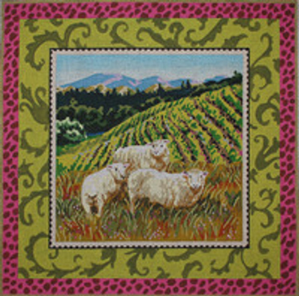AN107 Colors of Praise 13 Mesh Canvas Sheep