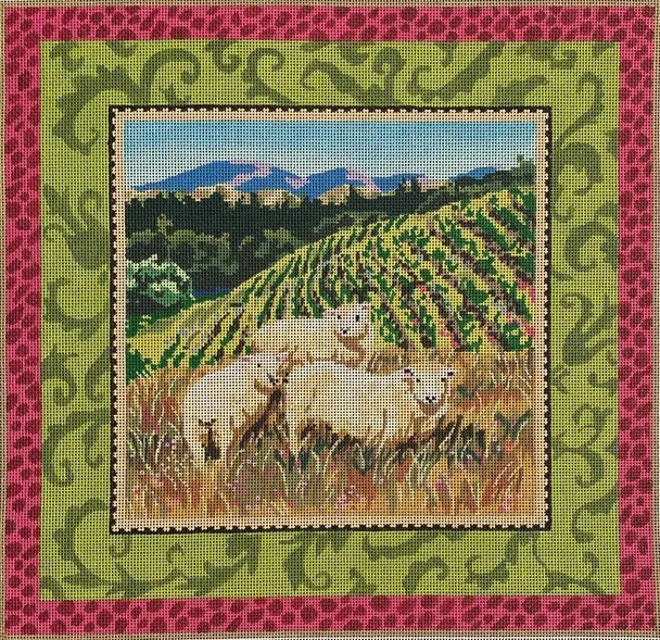 AN107 Animal Colors of Praise 13 Mesh Canvas Sheep