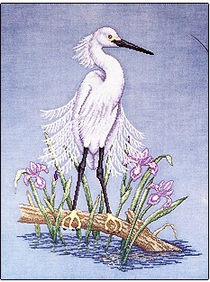 Snowy Egret by Crossed Wing Collection 00-2052 