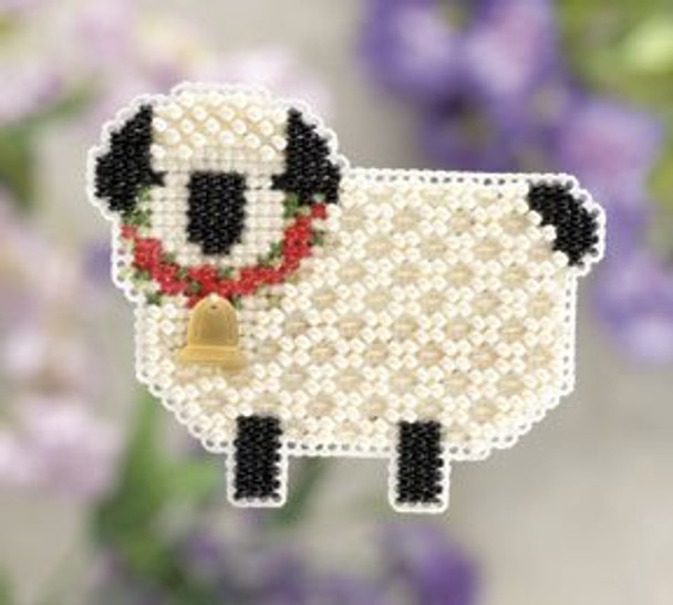 MH181102 Mill Hill Seasonal Ornament Kit Little Lamb (2011)