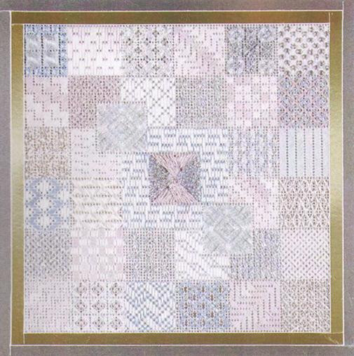 GLITZ & GLAMOUR SILVER (CC) 108 x 108 DebBee's Designs Counted Canvas Pattern