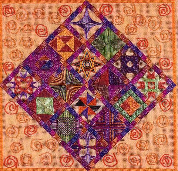 DIAMOND DELIGHT 9 (CC) 200 x 200 DebBee's Designs Counted Canvas Pattern