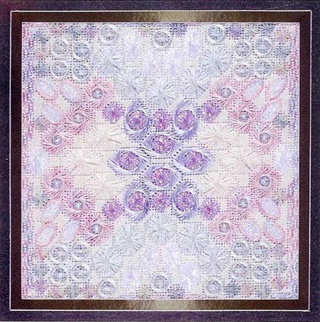 GLITZ & GLAMOUR OPAL (CC) 104 x 104 DebBee's Designs Counted Canvas Pattern