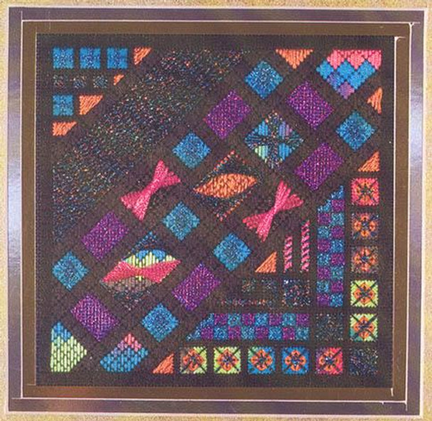 GLITZ & GLAMOUR HARLEQUIN OPAL (CC) 104 x 104 DebBee's Designs Counted Canvas Pattern