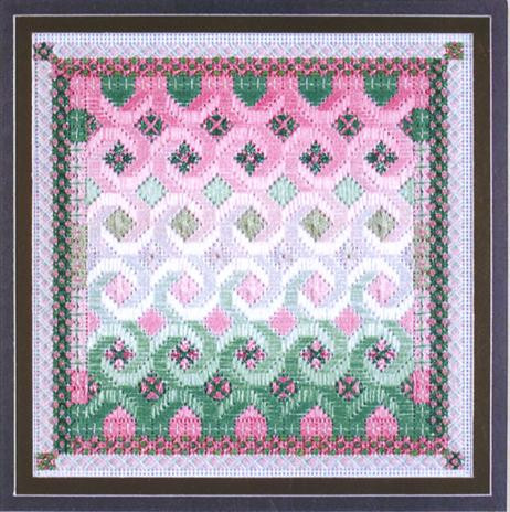 GLITZ & GLAMOUR - TOURMALINE (WATERMELON) (CC) 104 x 104 - 18ct canvas DebBee's Designs Counted Canvas Pattern