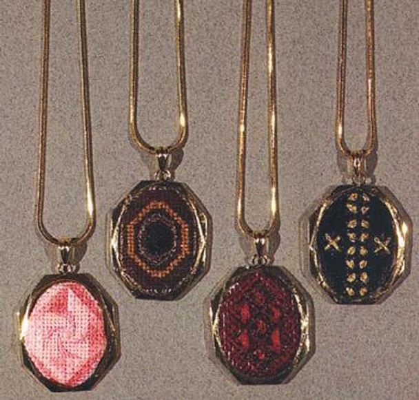 NEEDLEPOINT NECKLACES I W/1 FINISHING SET DebBee's Designs Counted Canvas Pattern