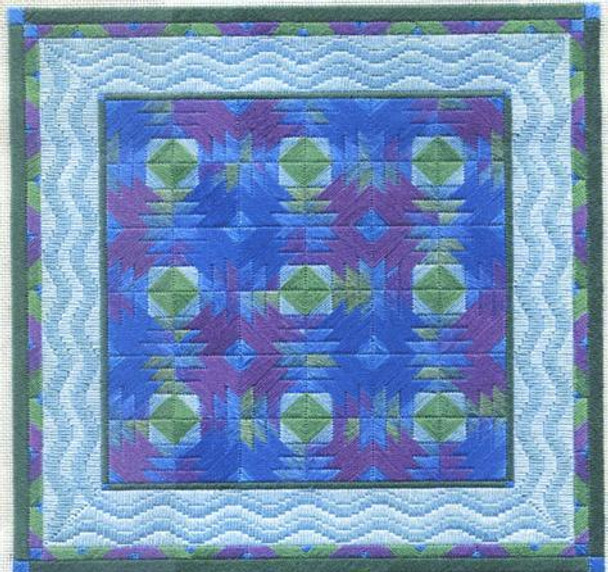 PINEAPPLE QUILT (CC) 178 x 178 Laura J Perin Designs Counted Canvas Pattern Only