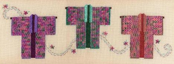 THREE SPRING KIMONOS  Laura J Perin Designs Counted Canvas Pattern Only