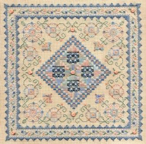 BLUE RIBBON SAMPLER Laura J Perin Designs Counted Canvas Pattern