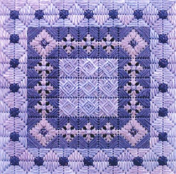 COLOR DELIGHTS - WISTERIA (CC) 72 x 72 - 18ct canvas Needle Delights Originals Counted Canvas Pattern 11-1671