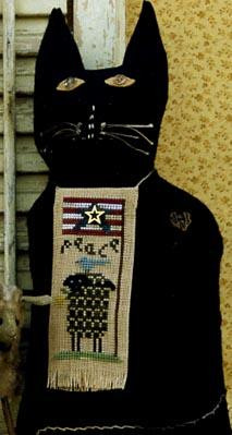 MEOWY TYME - WOOL PATTERN FOR CAT W/EMB  Homespun Elegance