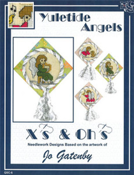 Yuletide Angels 41 x41 Each by Xs And Ohs 12-2920