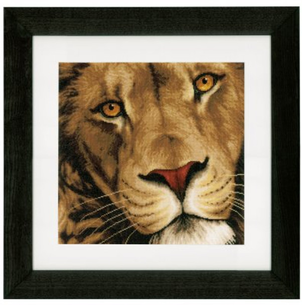 PN154979 Lanarte Kit King of Animals 14" x 13.6"; Linen; 27ct 
