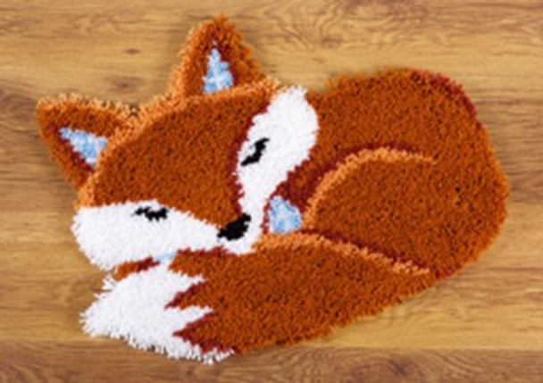 PNV150485 Vervaco Kit Sleeping Fox Latch Hook Rug