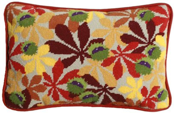 Conkers Ecru Lumbar Pillow One Off Needlework kit