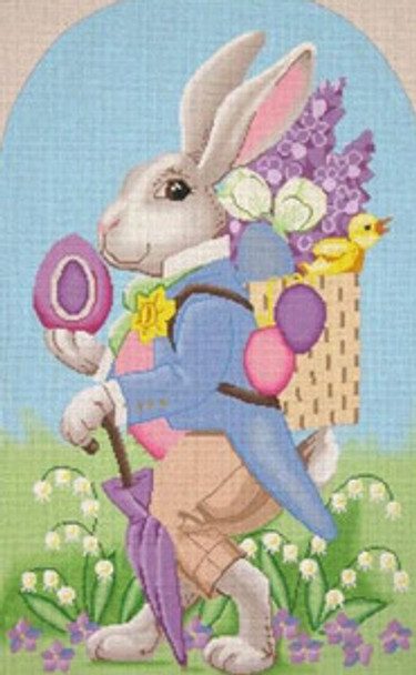 LL192A13 Labors Of Love Peter Mr. Easter Rabbit 13 Mesh 11" x 19"