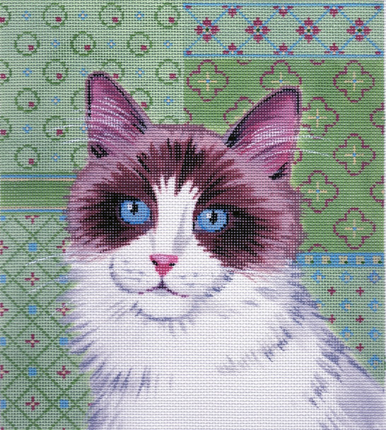 LL416I Labors Of Love Ragdoll Cat 18 Mesh 7.5x8.5