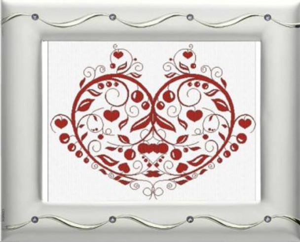 AAN313 Cuore di Mamma (Heart of Mother) Alessandra Adelaide Needleworks Counted Cross Stitch Pattern