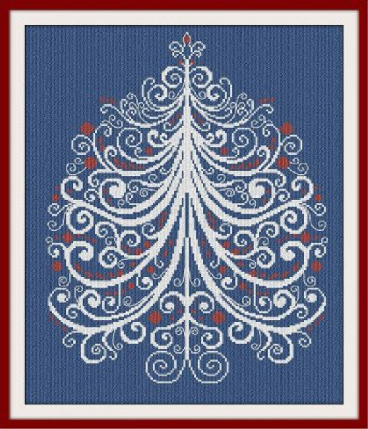 AAN327 Christmas Tree 89 - CT89 Alessandra Adelaide Needleworks Counted Cross Stitch Patter