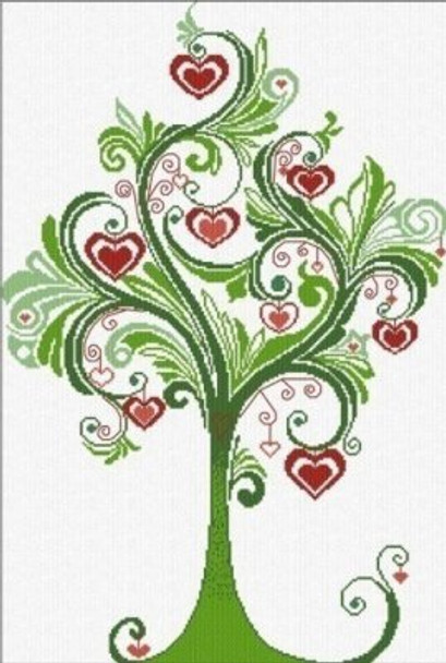 AAN337 Albero Prezioso (Precious Tree) Alessandra Adelaide Needleworks Counted Cross Stitch Pattern